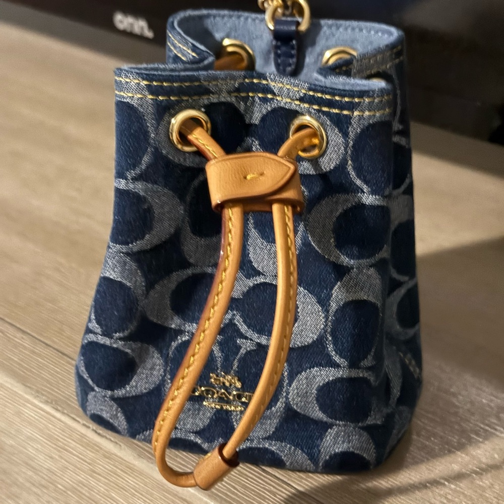 Coach Blue and Tan Women's Bag